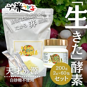 【天才の源®︎うちの酵素】ボトル200g+スティック2g×60包